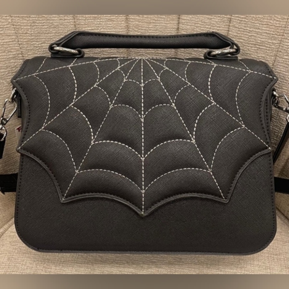 Mad engine spiderweb purse NWT